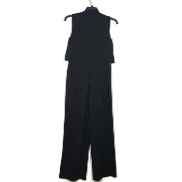 DEPOP CALVIN KLEIN TieNeck Sleeveless Wide Leg Jumpsuit - Picture 6 of 11